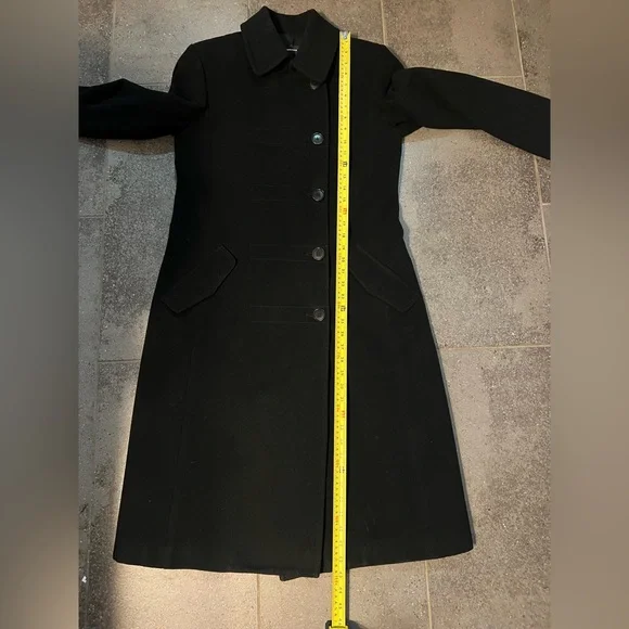 Club Monaco Black Lambswool and Cashmere Coat. Size M. EUC - Picture 10 of 15